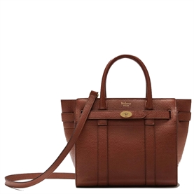 Mulberry Mini Zipped Bayswater Oak Small Classic Grain